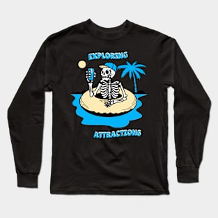 BIG Skully Exploring Attractions Long Sleeve T-Shirt